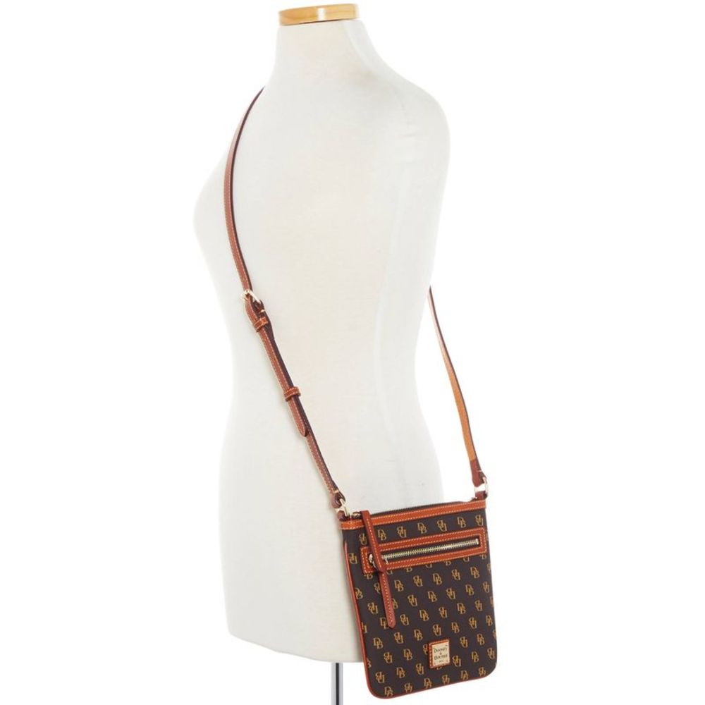 Dooney & Bourke Gretta Letter Carrier - Brown Tmoro - Picture 4 of 4